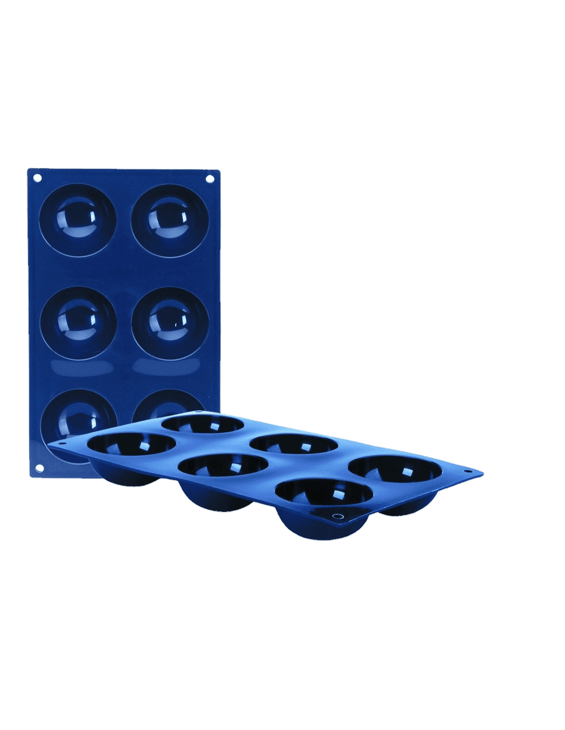 Molde 6 Cavidades Semiesferas Blueberry de Ibili