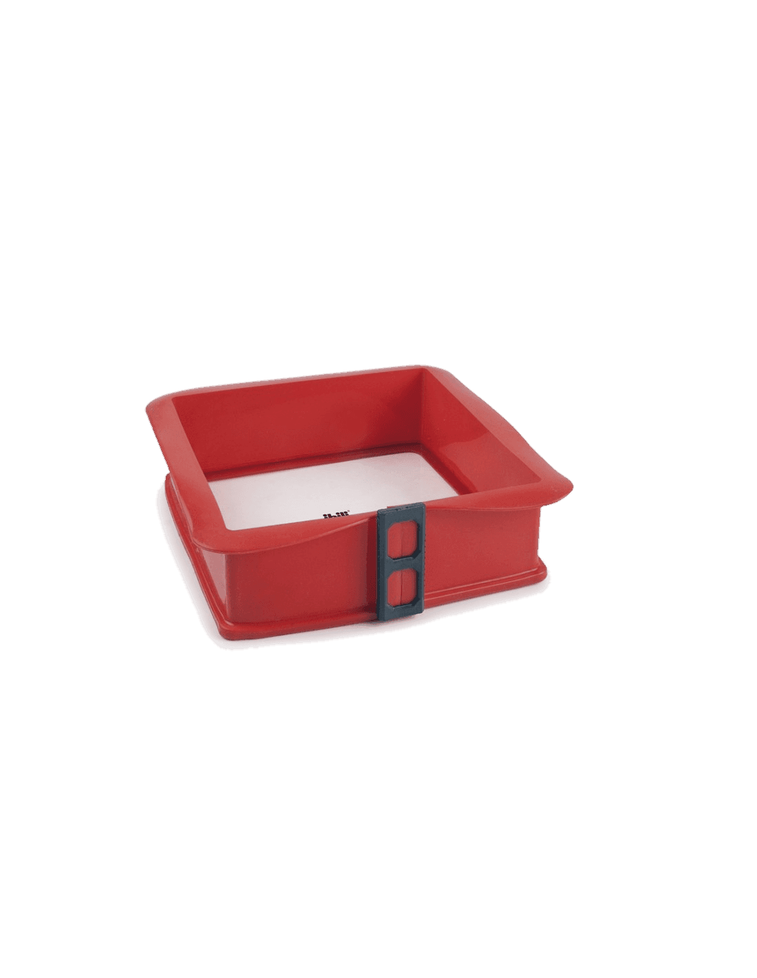 Molde Desmontable Silicona Cuadrado con Base de Cristal de Ibili