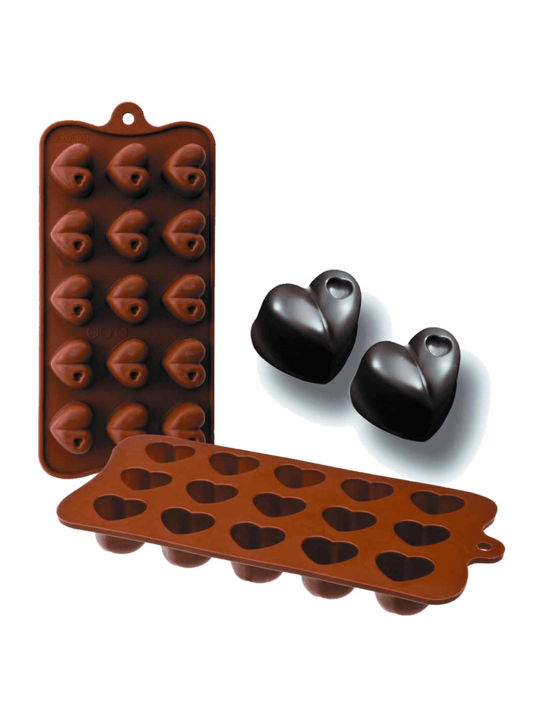 Moldes Silicona Bombón Corazón de Ibili