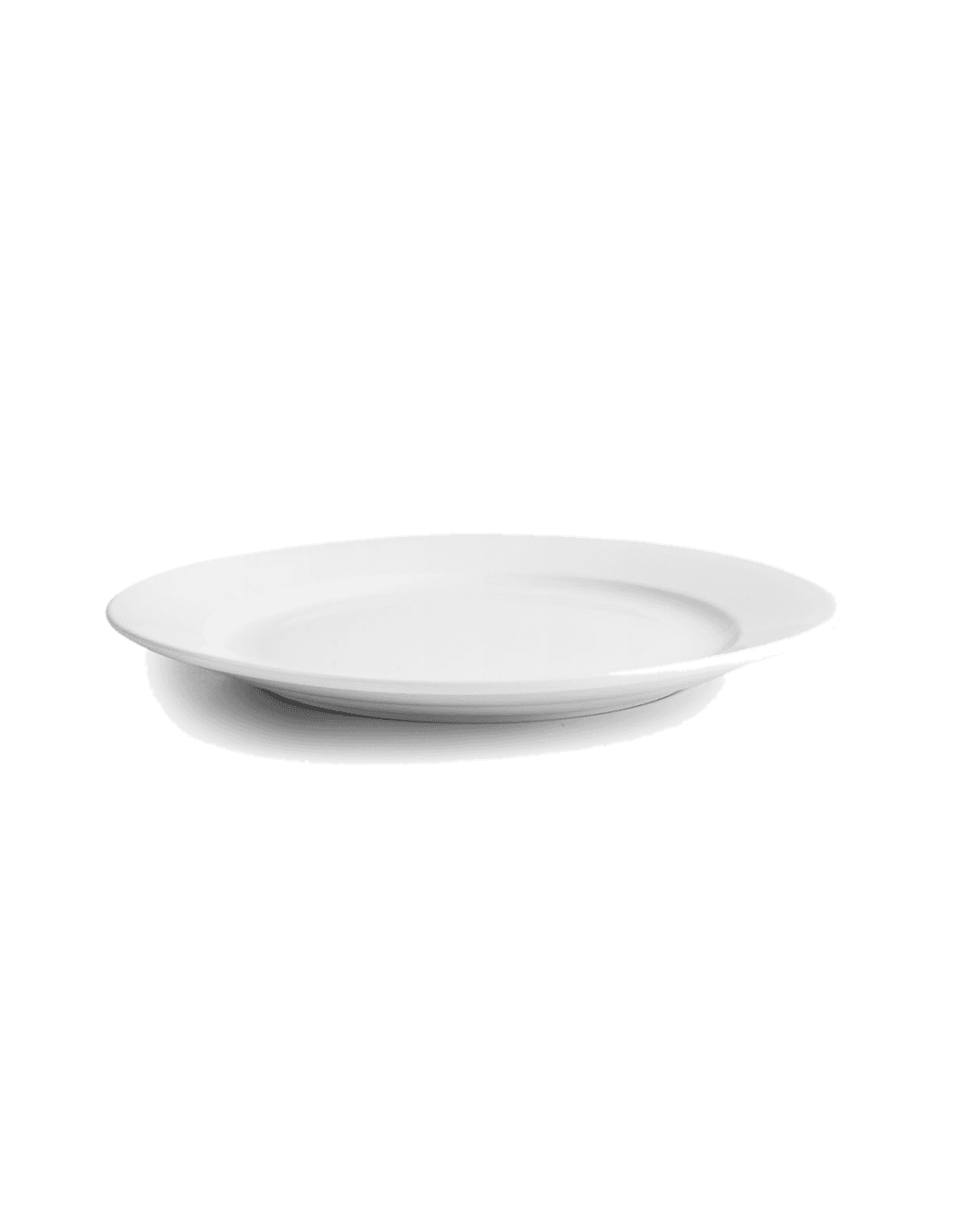 Bajo plato castilla blanco de Ibili
