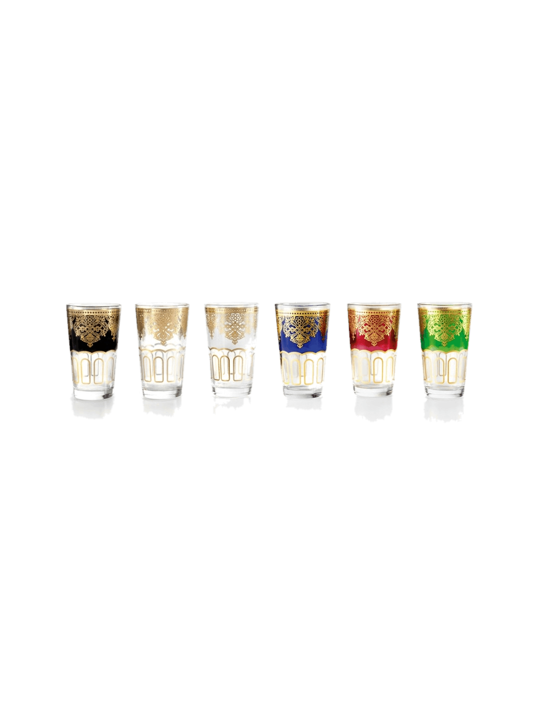 Juego 6 vasos para te de Ibili