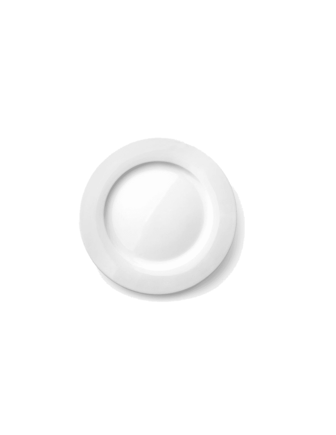Plato llano castilla blanco de Ibili