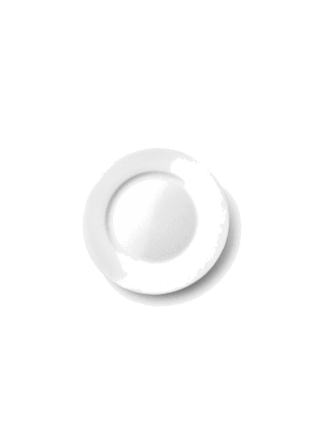 Plato postre castilla blanco de Ibili