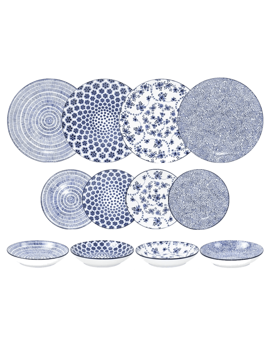 Set 12 piezas armonía azul de Ibili