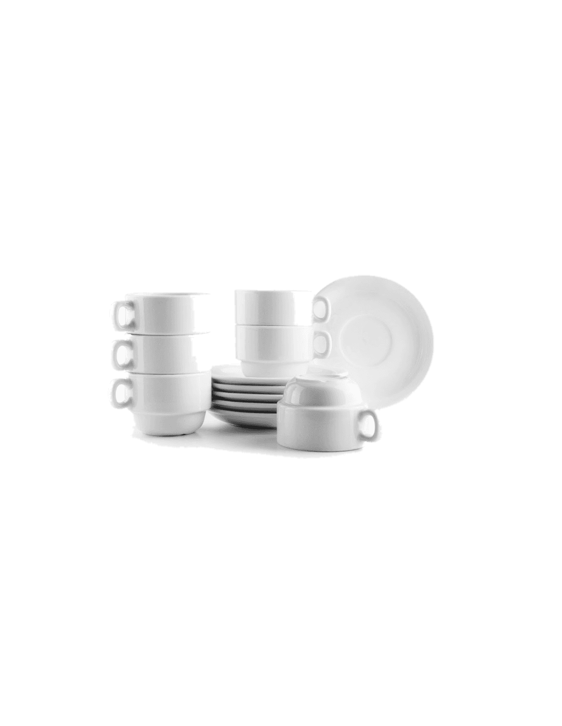 Set 6 tazas 170ml+platillos 15 castilla de Ibili