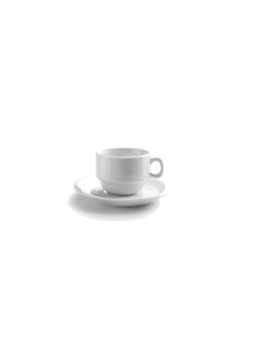 Set 6 tazas 80ml+platillos 12 castilla b de Ibili