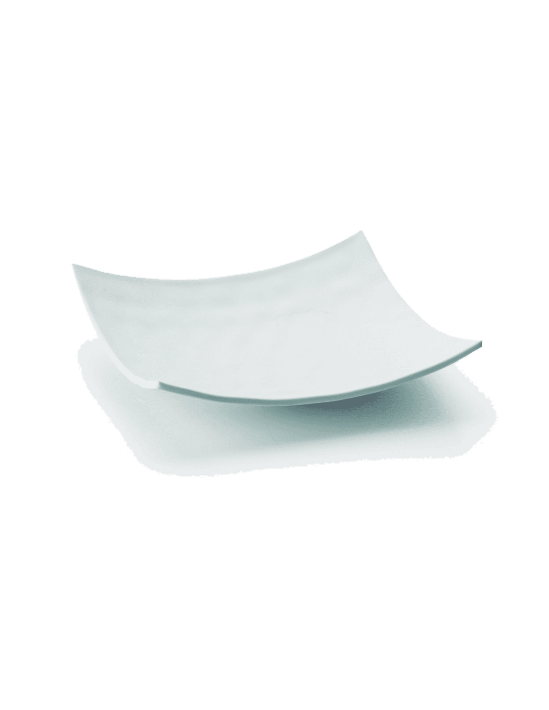 Fuente cuadrada melamina serie White de Lacor