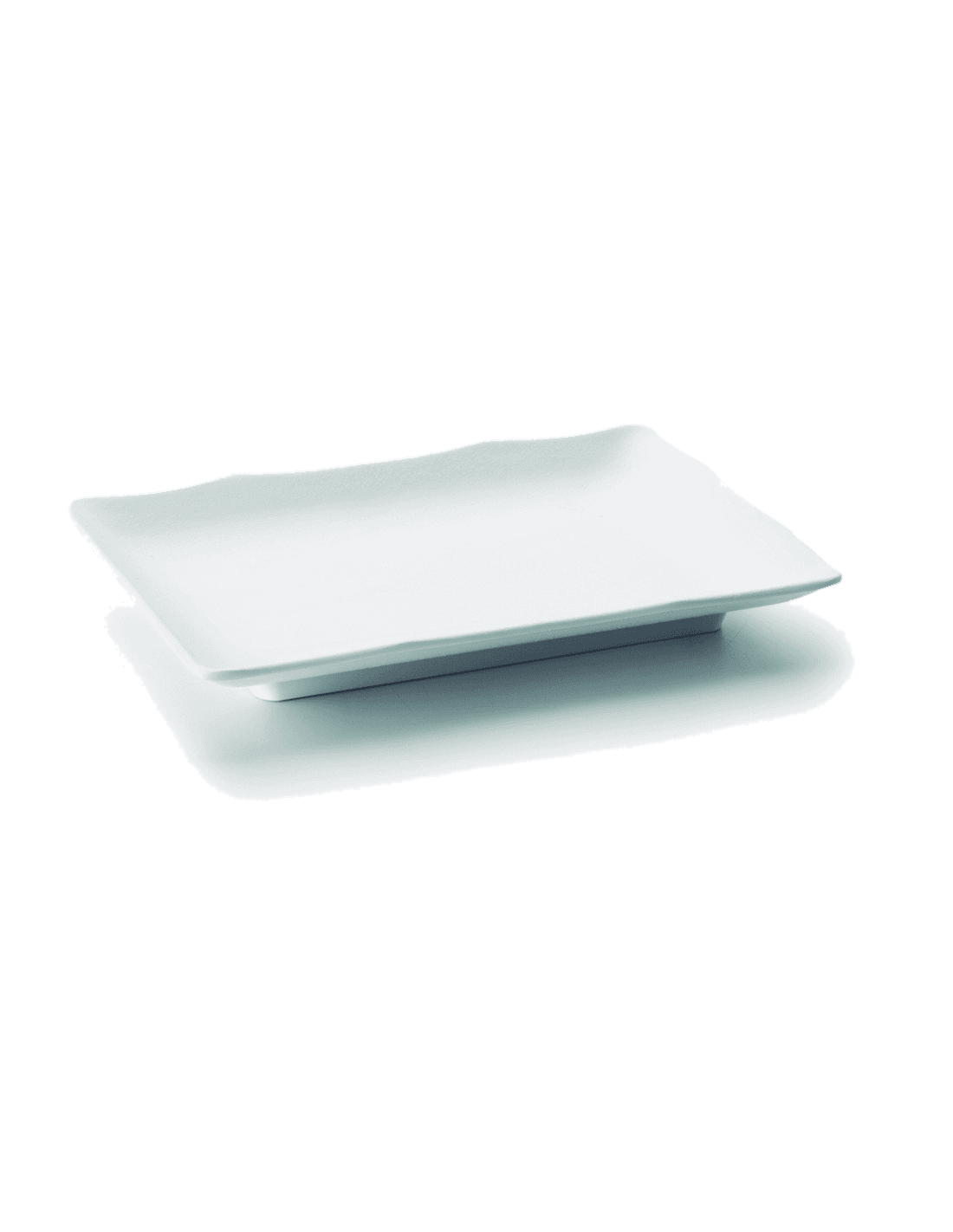 Fuente rectangular melamina serie White de Lacor