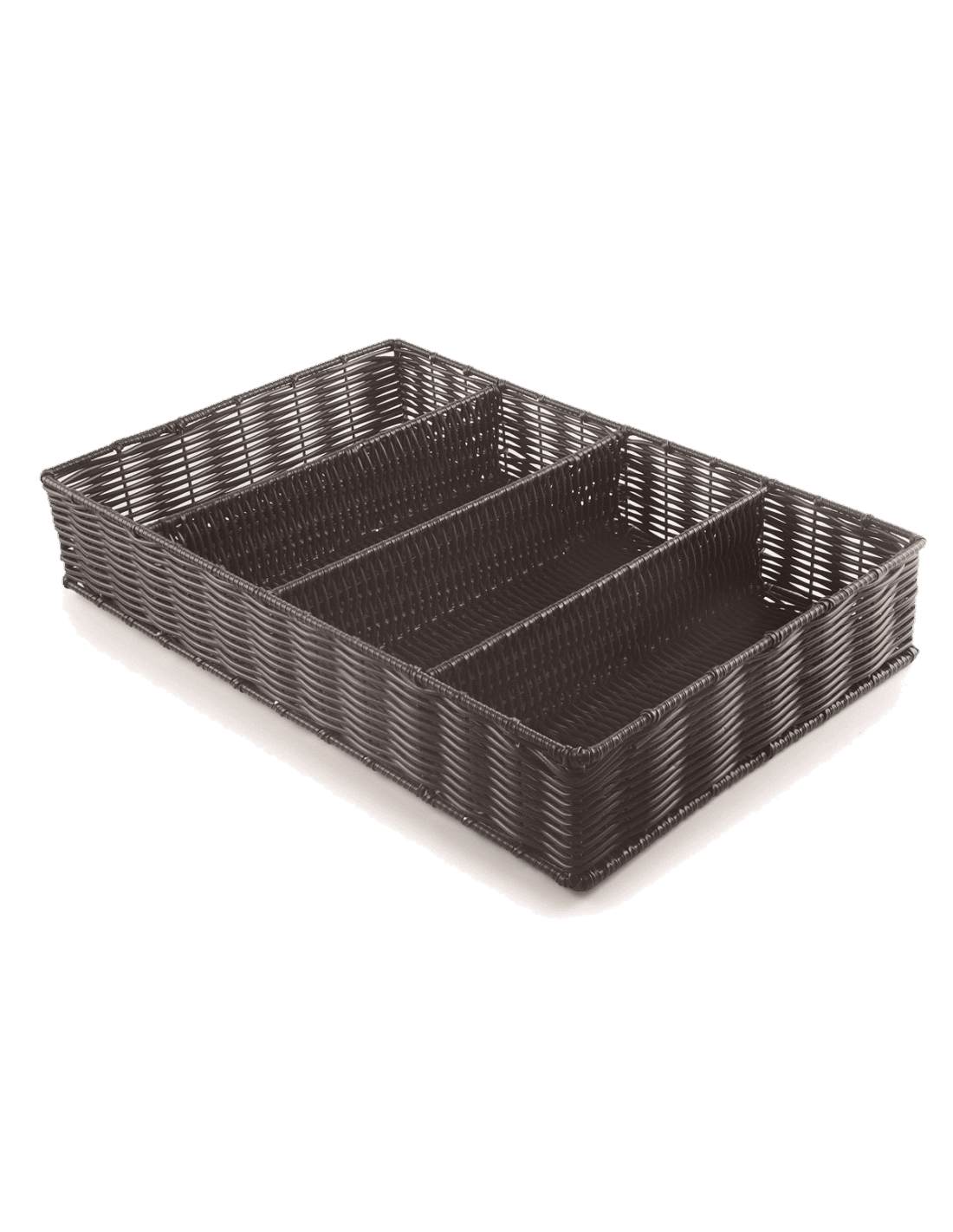 Cubertero 4 Compartimentos Rattan PP De Lacor