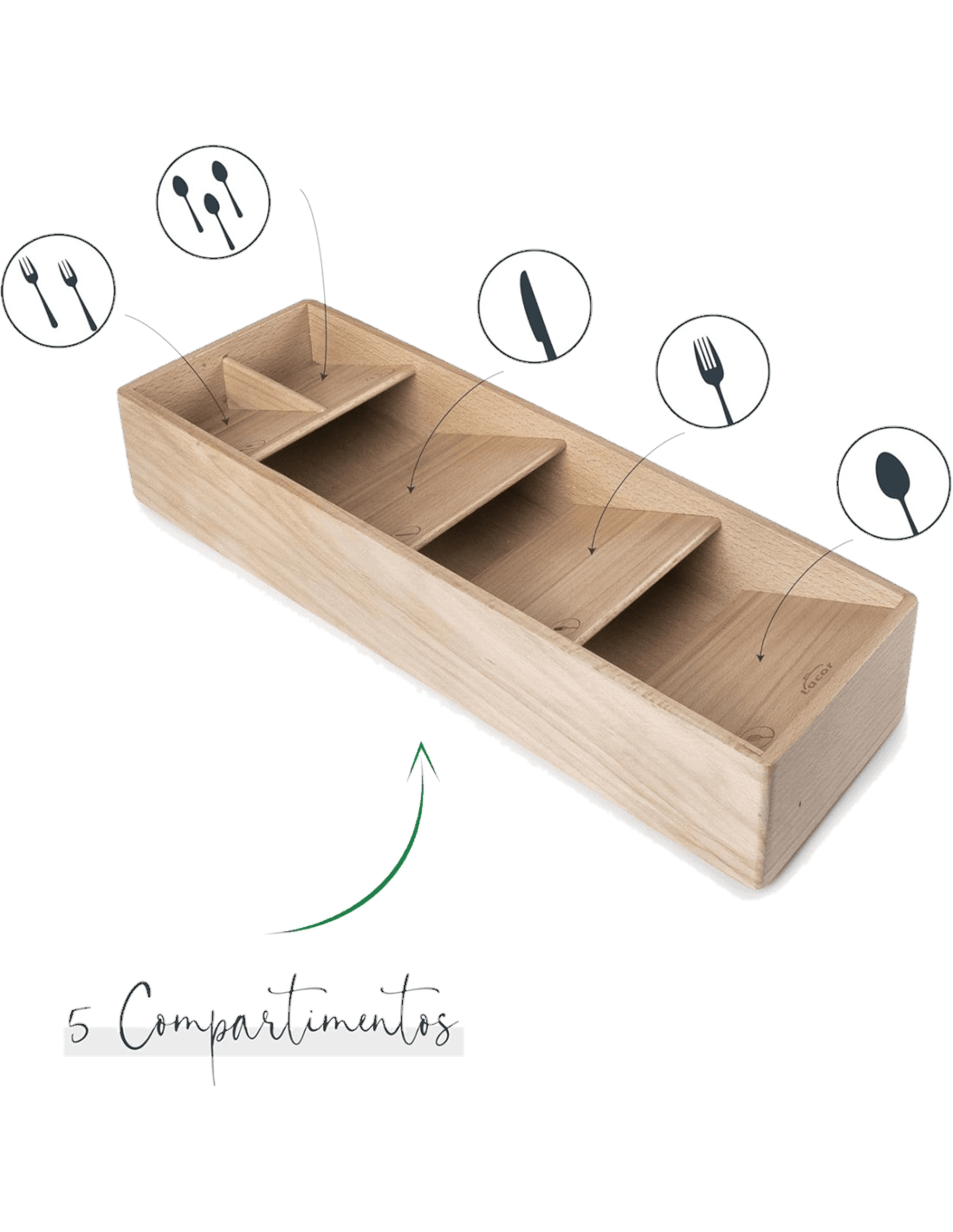Organizador de cubiertos compact de Lacor