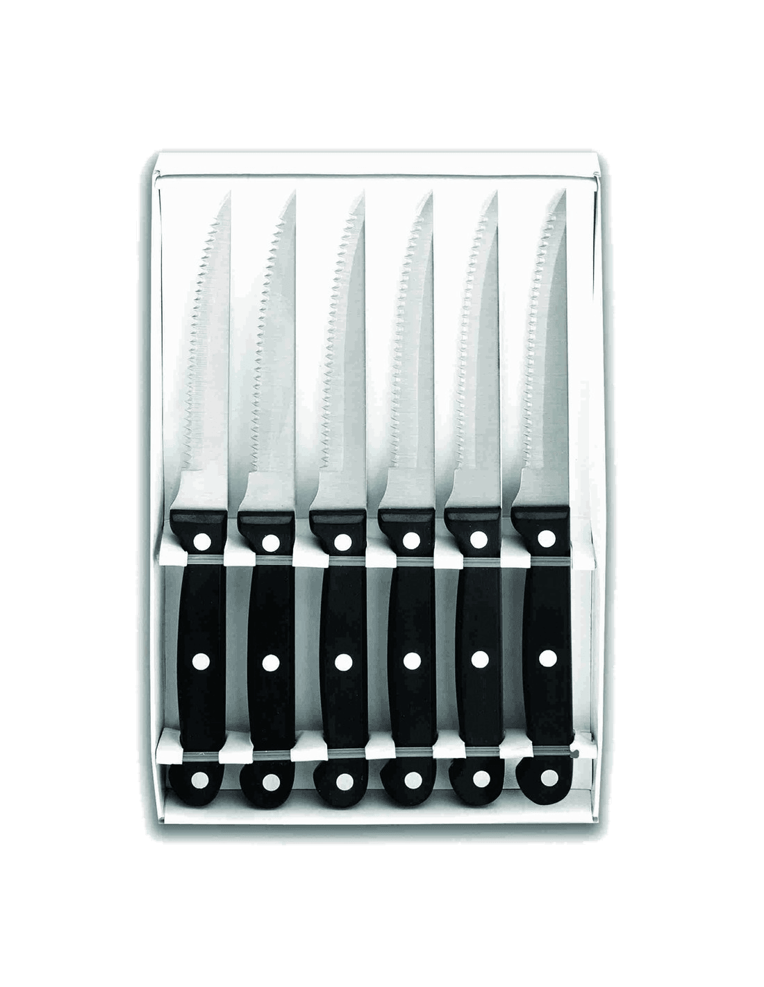 Set 6 cuchillos chuleteros lisos de Lacor