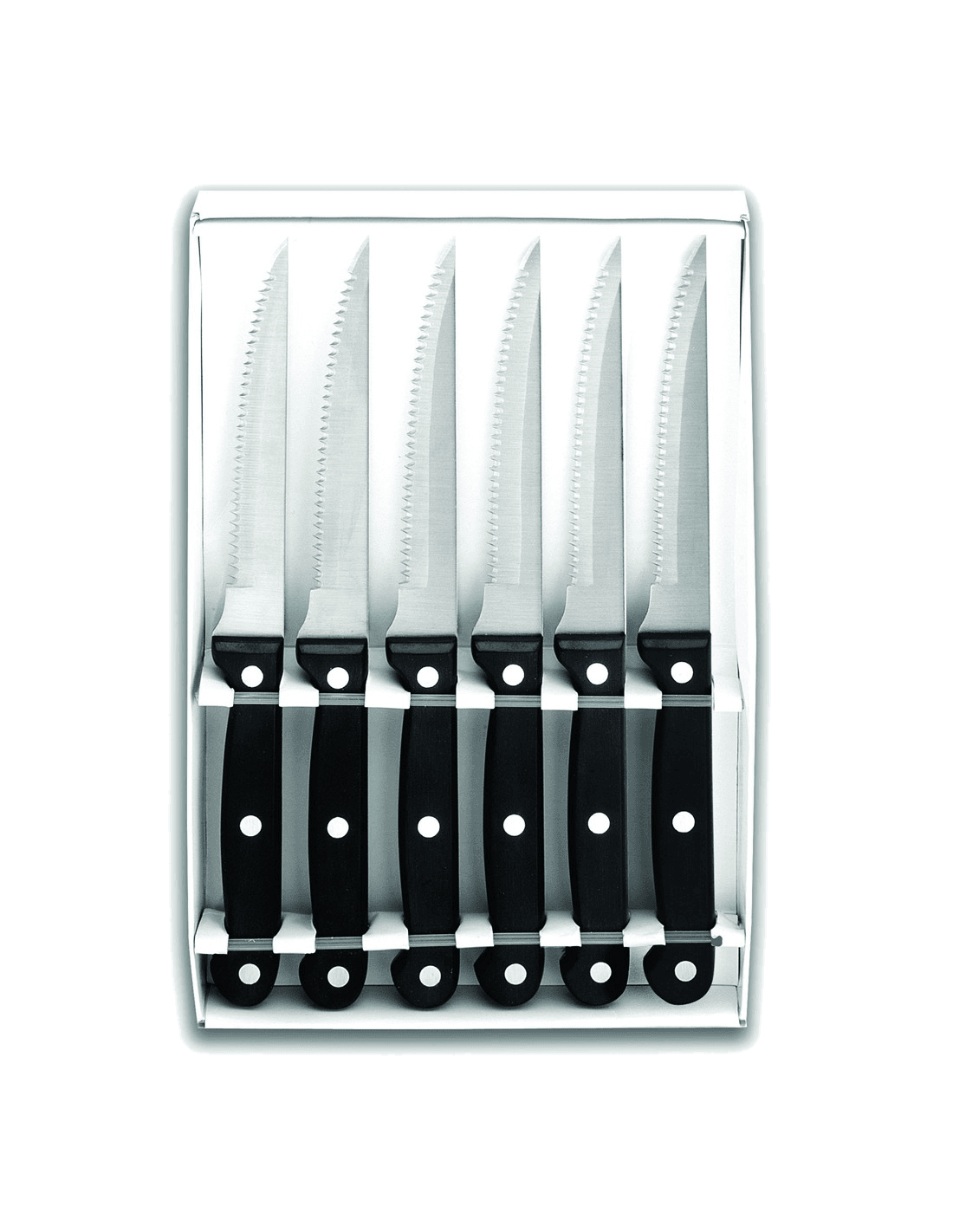 Set 6 cuchillos chuleteros micro dentados de Lacor