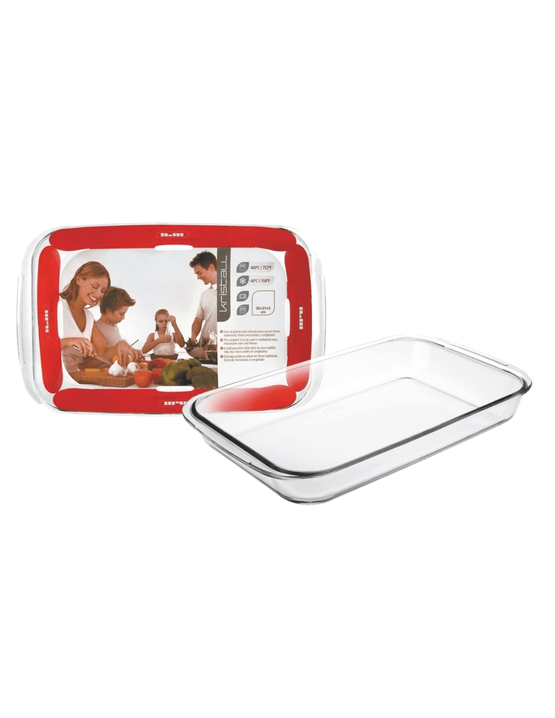 Fuente Horno Rectangular Kristall de Ibili