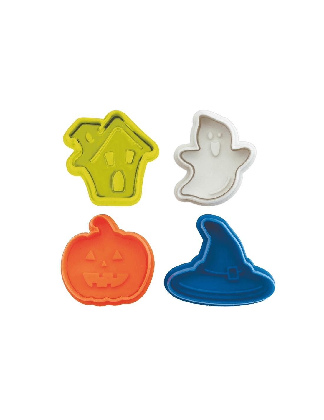 Cortapastas Con Expulsor Halloween 4 piezas de Ibili