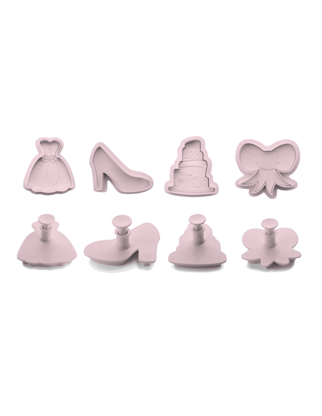 Set de 4 Cortapastas Con Expulsor Party de Ibili