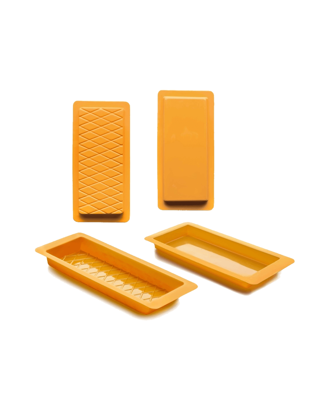 Set 2 Moldes Turrón Liso/Rombos de Ibili
