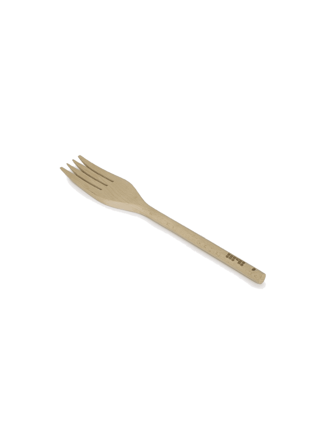 Tenedor con mango redondo madera de Ibili
