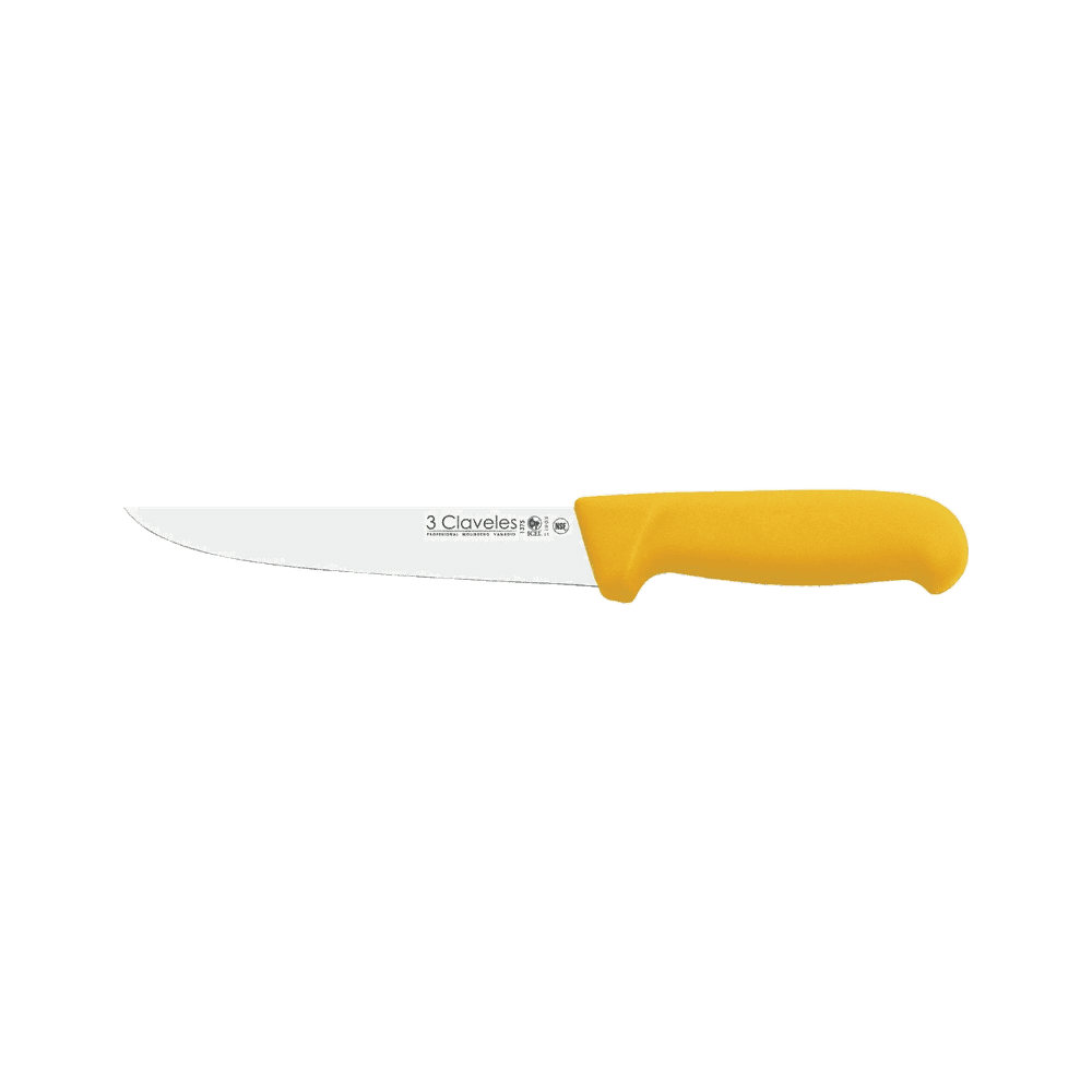 Cuchillo deshuesador ancho inoxidable pa 18cm 7" 05626 de 3 claveles