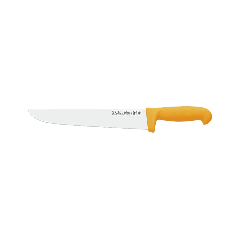 Cuchillo carnicero inoxidable pa 25cm 10" 05630 de 3 claveles
