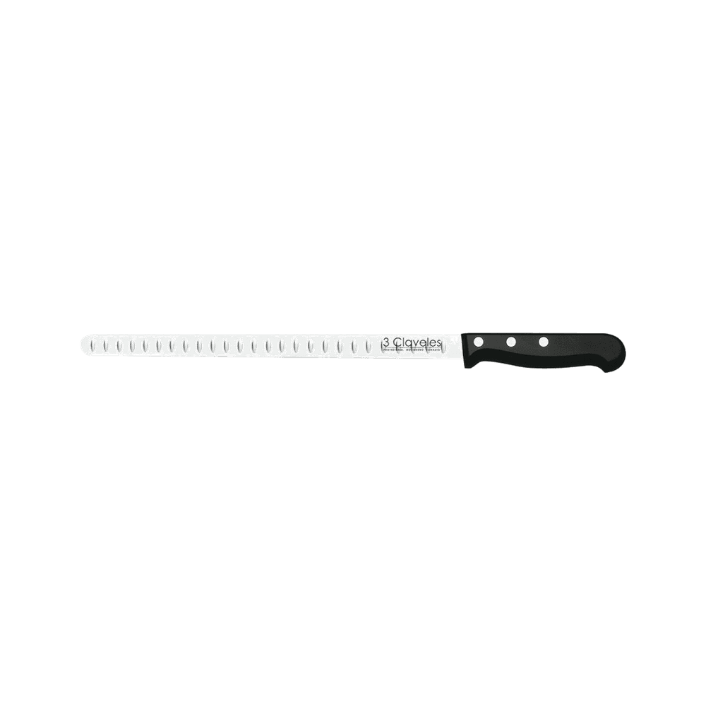 Cuchillo jamonero inoxidable pom 29cm 11,5" 00965 de 3 claveles