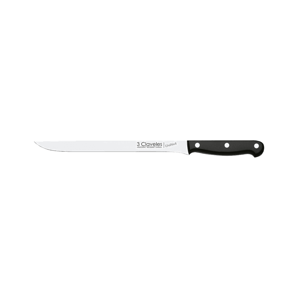 Cuchillo jamonero uniblock 24cm 9" 01130 de 3 claveles