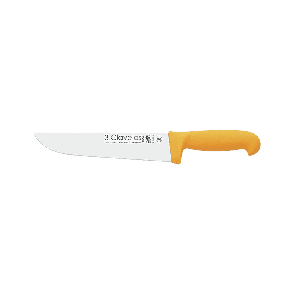 Cuchillo carnicero inoxidable pa 20cm 08" 05628 de 3 claveles